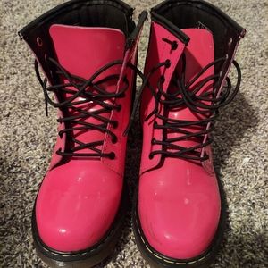 Hot pink Dr Marten boots